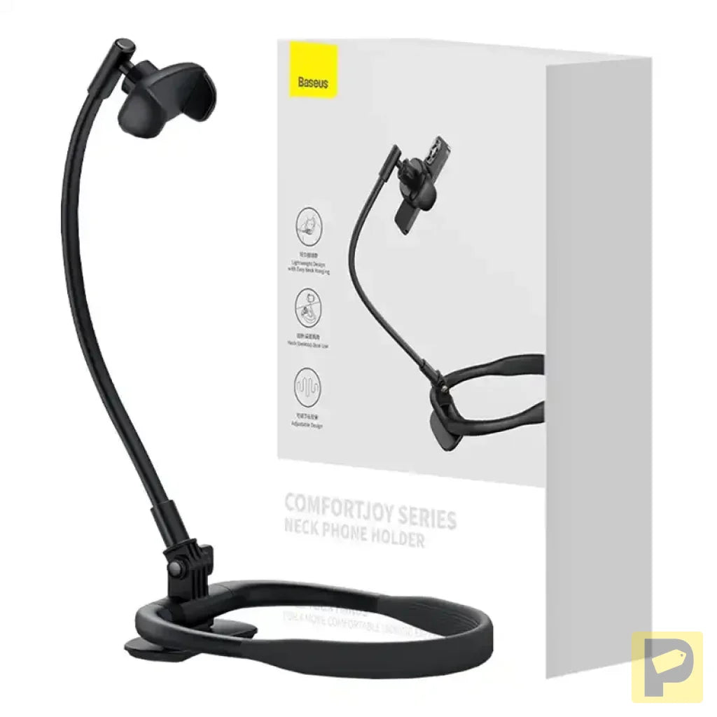 Neck Phone Holder Baseus ComfortJoy (black)