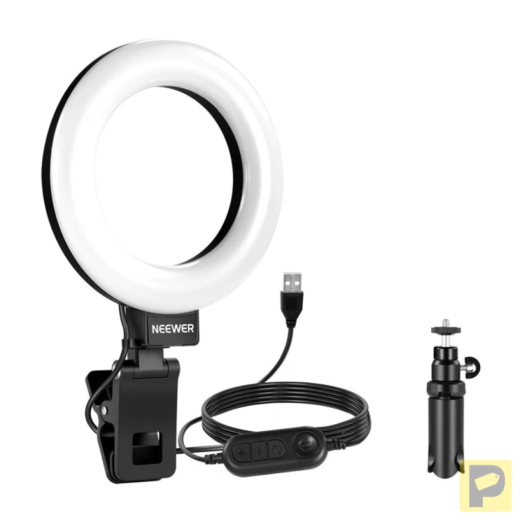 Neewer BR60 5" clip-on ring light / desk stand