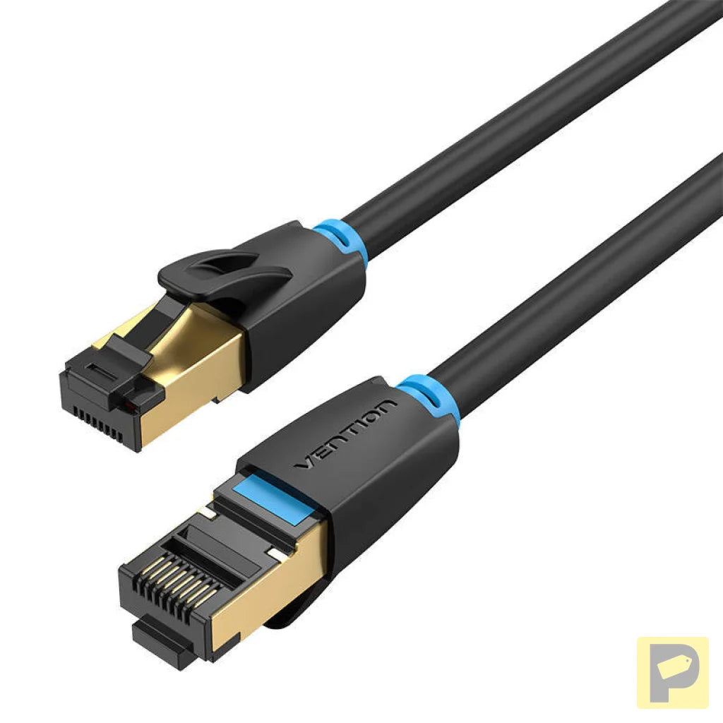 Network Cable CAT8 SFTP Vention IKABK RJ45 Ethernet 40Gbps 8m Black