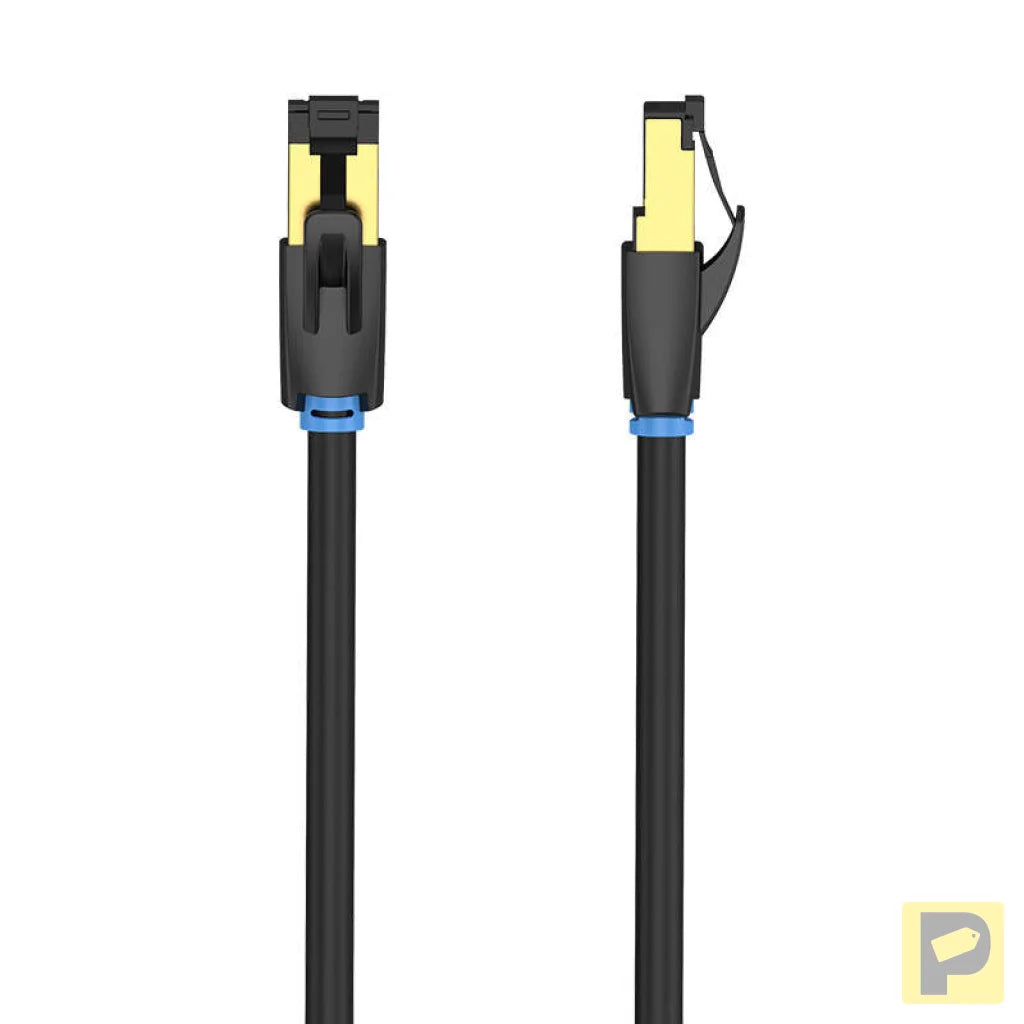 Network Cable CAT8 SFTP Vention IKABL RJ45 Ethernet 40Gbps 10m Black