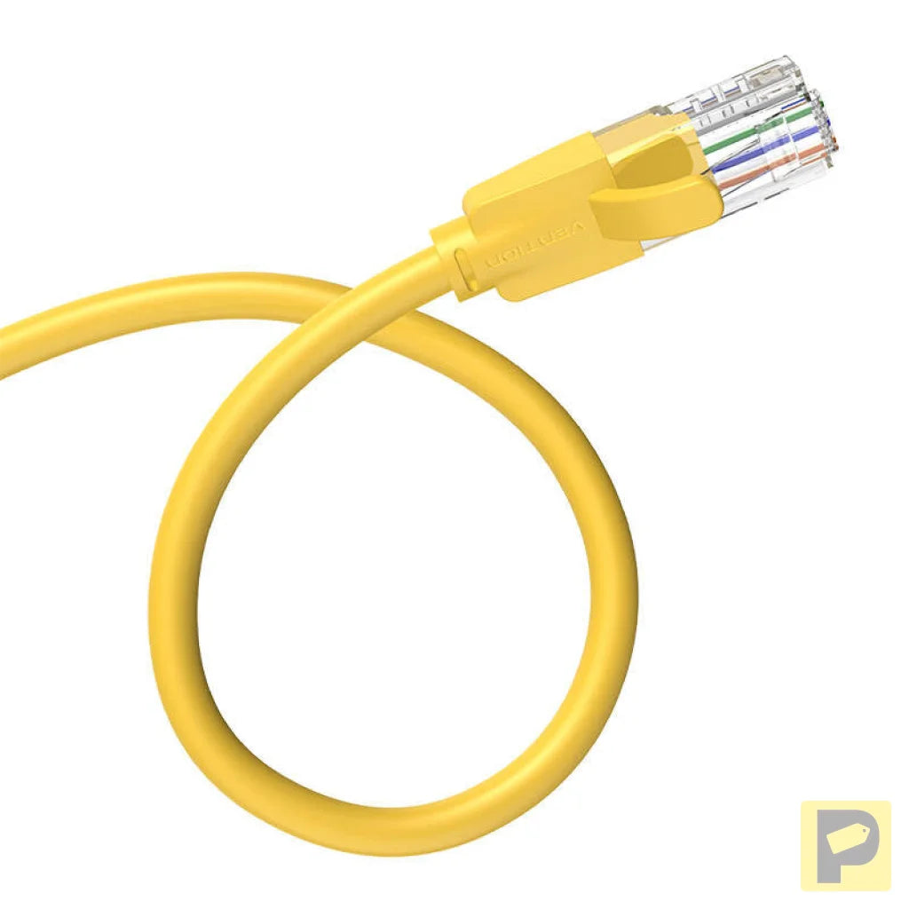 Network Cable UTP CAT6 Vention IBEYF RJ45 Ethernet 1000Mbps 1m Yellow