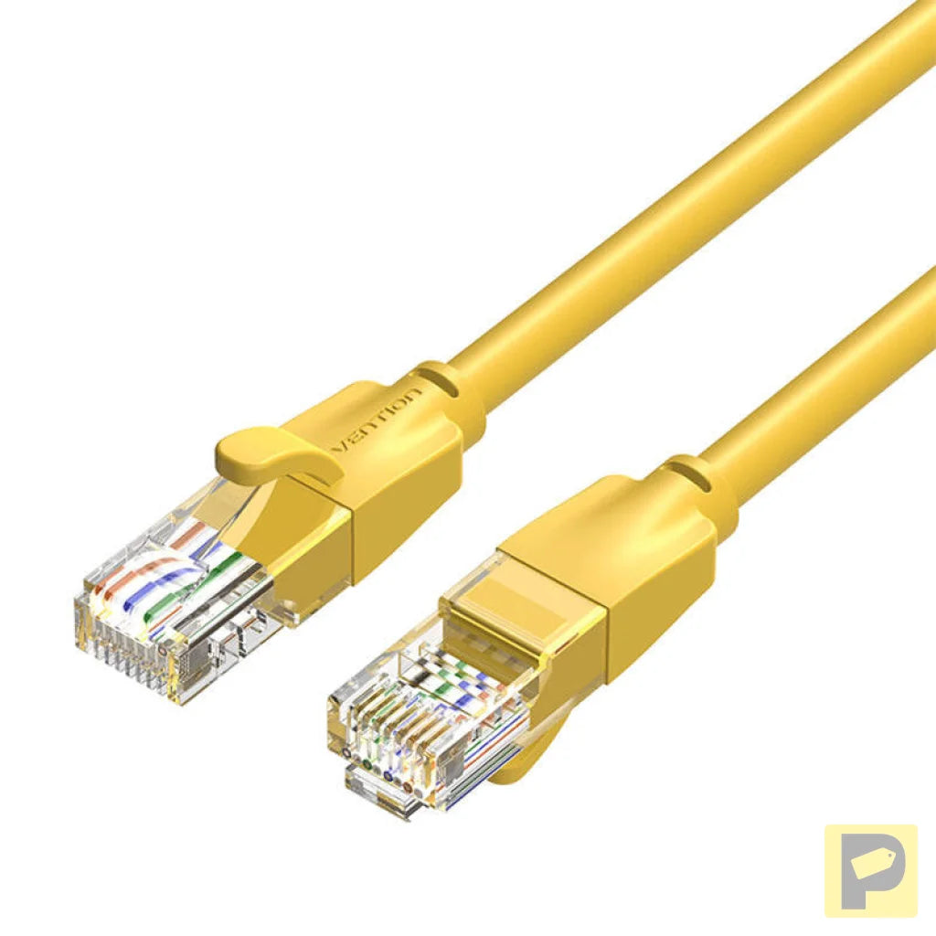 Network Cable UTP CAT6 Vention IBEYF RJ45 Ethernet 1000Mbps 1m Yellow