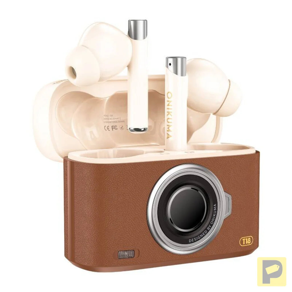 ONIKUMA Bluetooth In-Ear Headphones T18 Brown