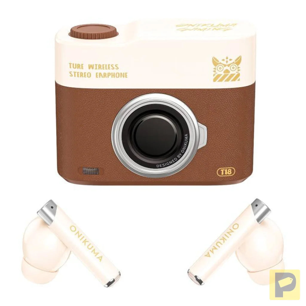ONIKUMA Bluetooth In-Ear Headphones T18 Brown