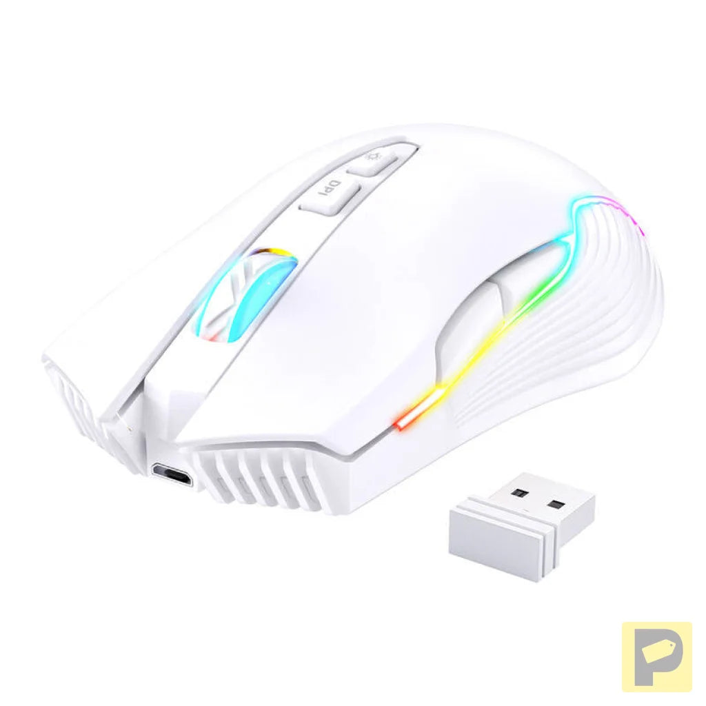 Onikuma CW905 White Wireless Gaming Mouse