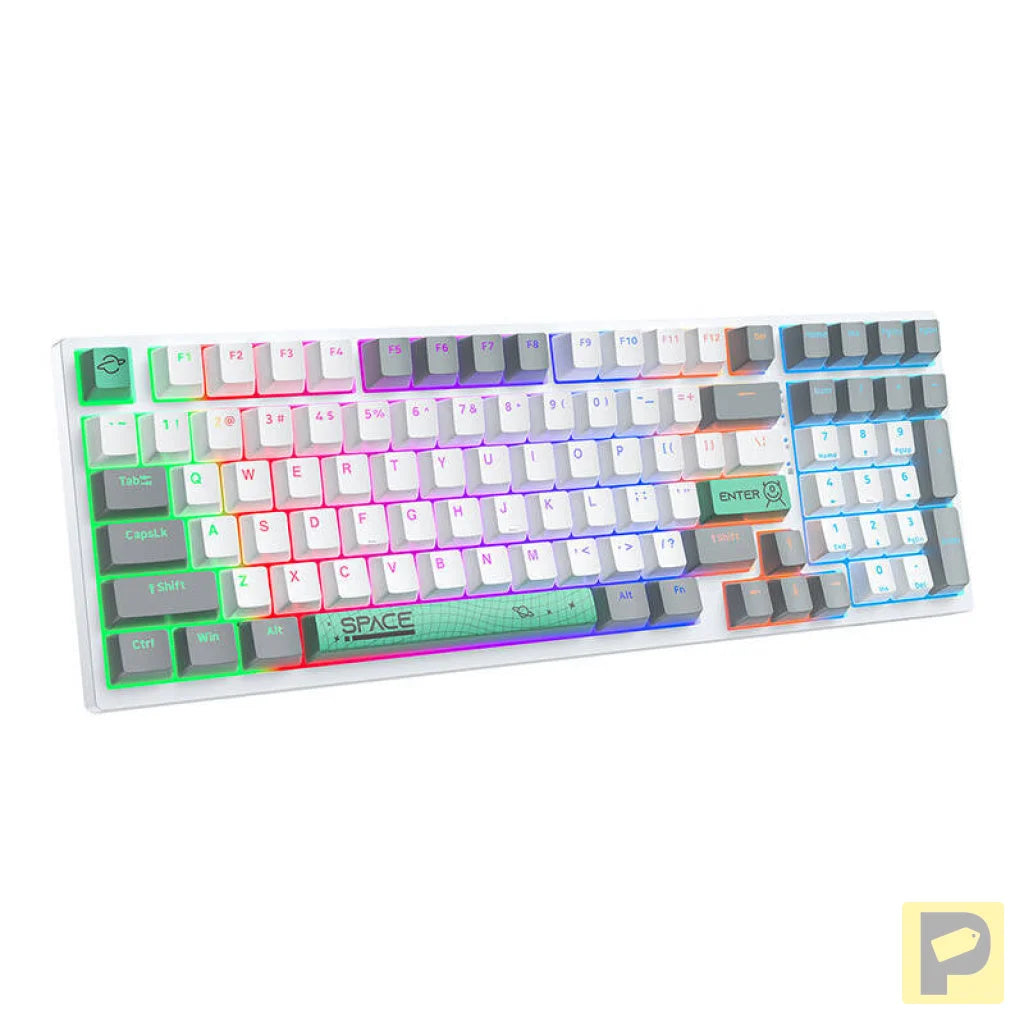 ONIKUMA G38 Wired Keyboard (98 keys) White (QWERTY)