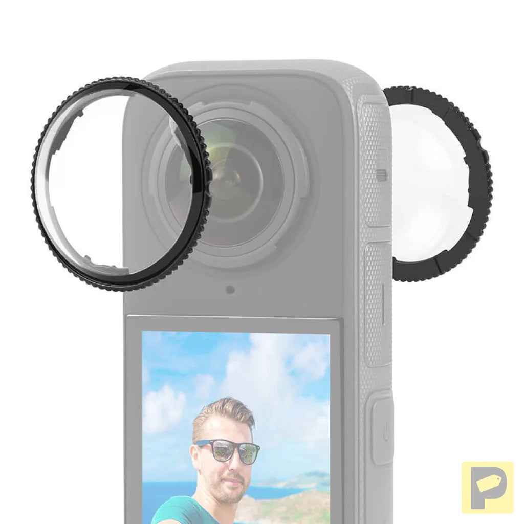 Optical glass lens cover PULUZ for Insta360 X4