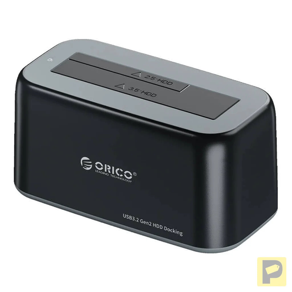 Orico docking station for 2.5 / 3.5" HDD / SSD, 5Gbps, USB-C to USB-C/A (black)