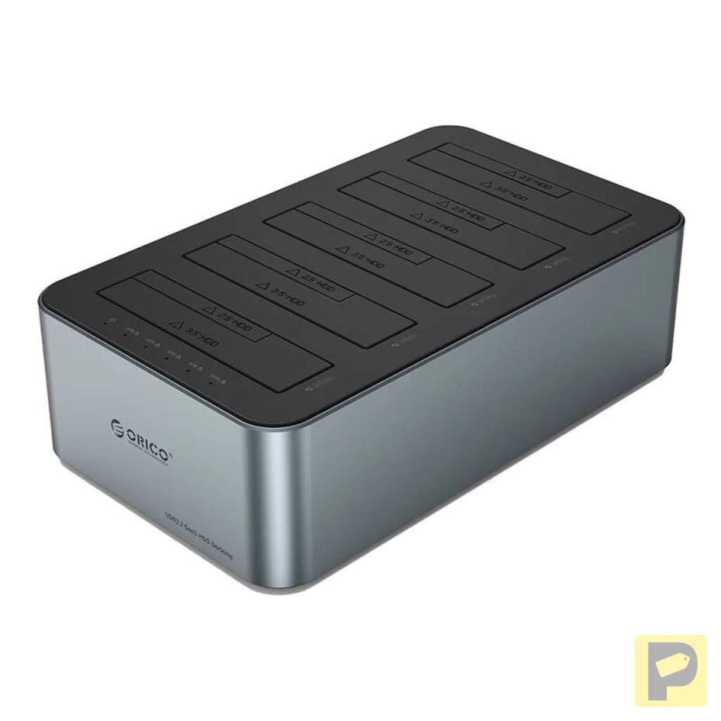 Orico docking station for 2.5" / 3.5" HDD / SSD, 5Gbps, USB-C to USB-C/A with cloning function (black)