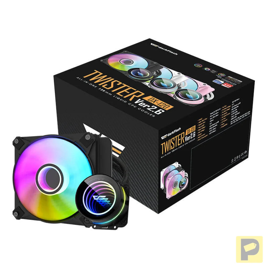 PC water cooling Darkflash DX120 V2.6 (black)