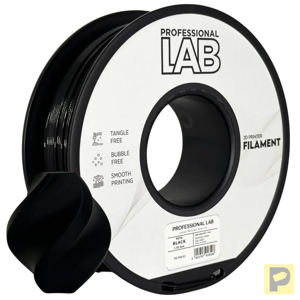 PETG combines the strength of ABS with the ease of PLA. It's slightly flexible, highly durable, and resistant to moisture and chemicals – great for functional and outdoor prints.
