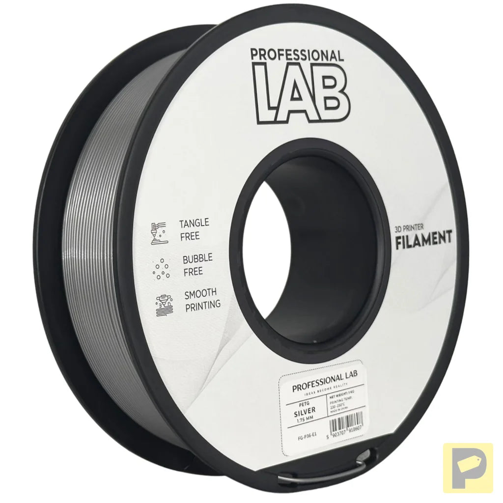 PETG combines the strength of ABS with the ease of PLA. It's slightly flexible, highly durable, and resistant to moisture and chemicals – great for functional and outdoor prints.