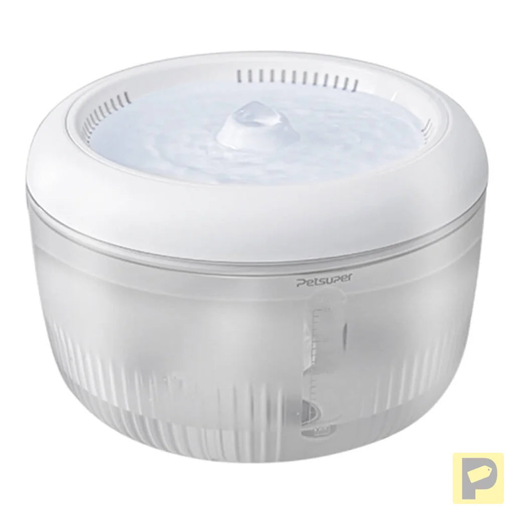 Petsuper PW02 2.5L smart dog and cat fountain/drinker (white)