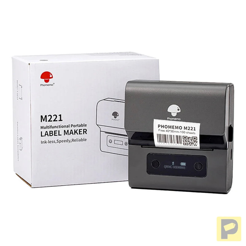 Phomemo M221 portable label printer (gray-black)