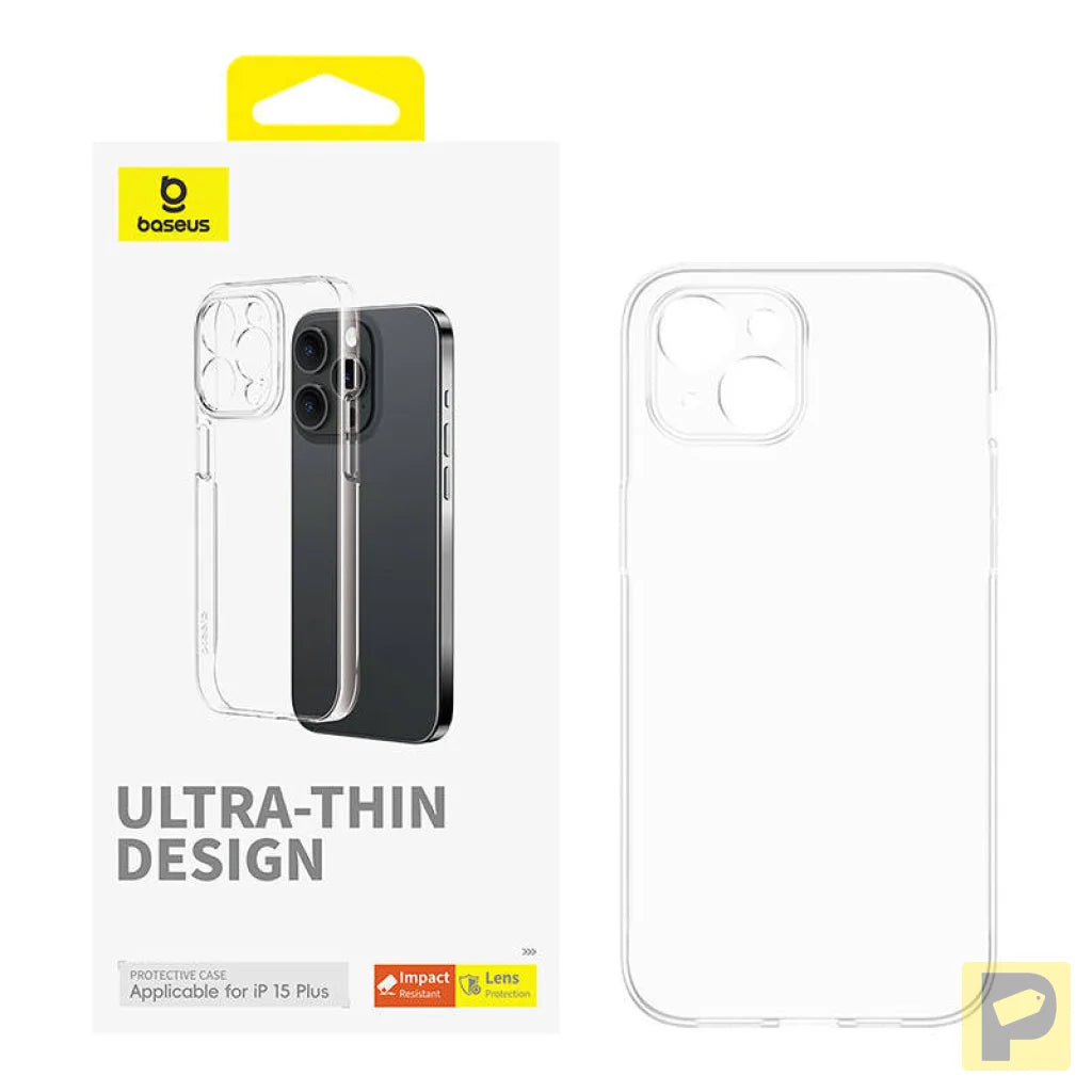 Phone Case for iPhone 15 Plus Baseus OS-Lucent Series (Clear)