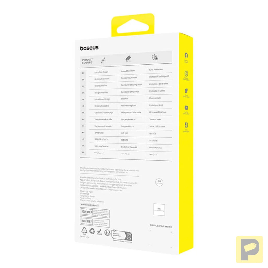 Phone Case for iPhone 15 Plus Baseus OS-Lucent Series (Clear)