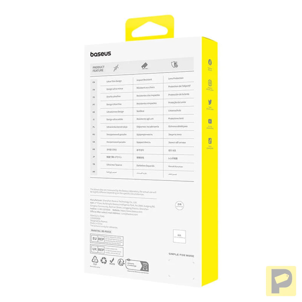 Phone Case for iPhone 15 ProMax Baseus OS-Lucent Series (Clear)