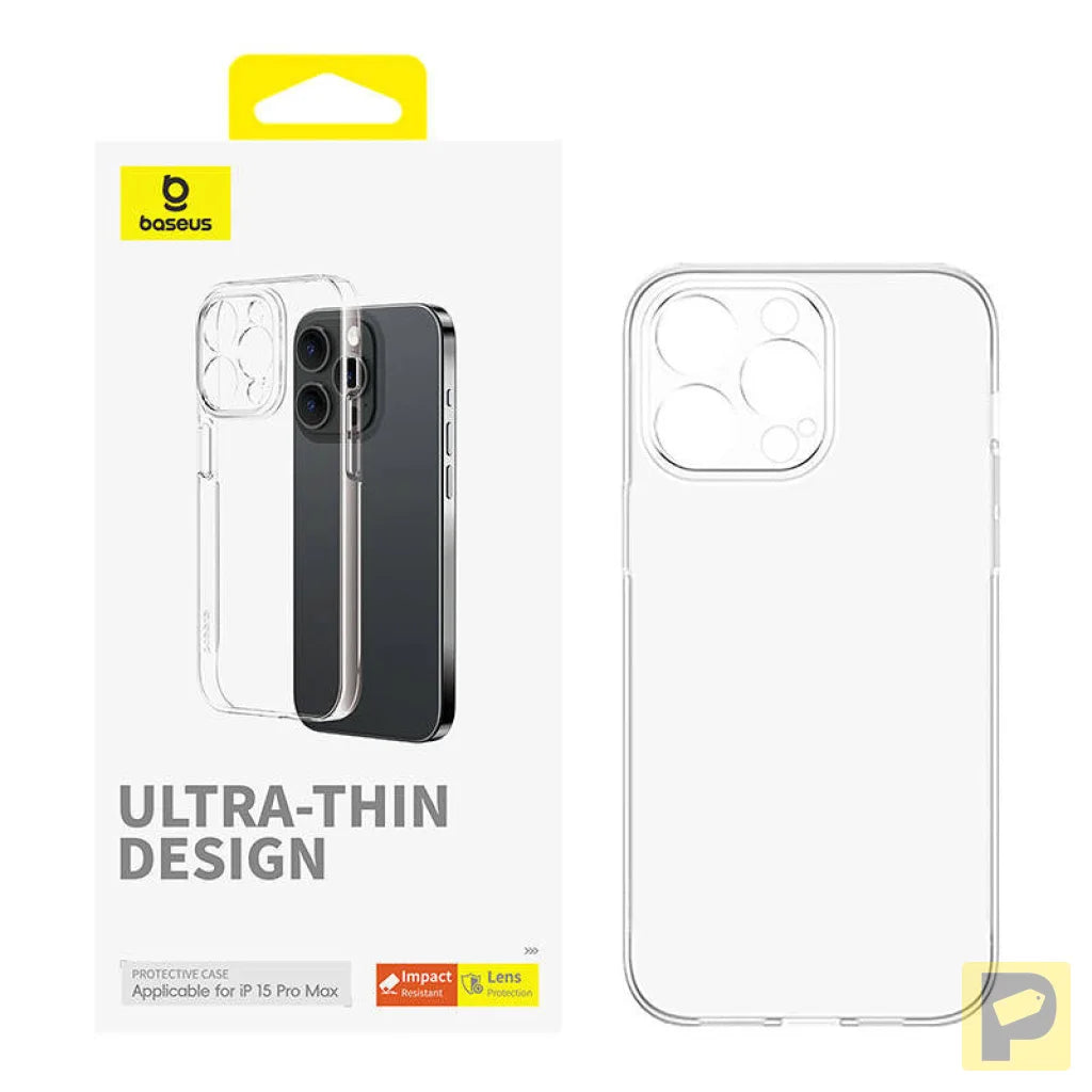 Phone Case for iPhone 15 ProMax Baseus OS-Lucent Series (Clear)