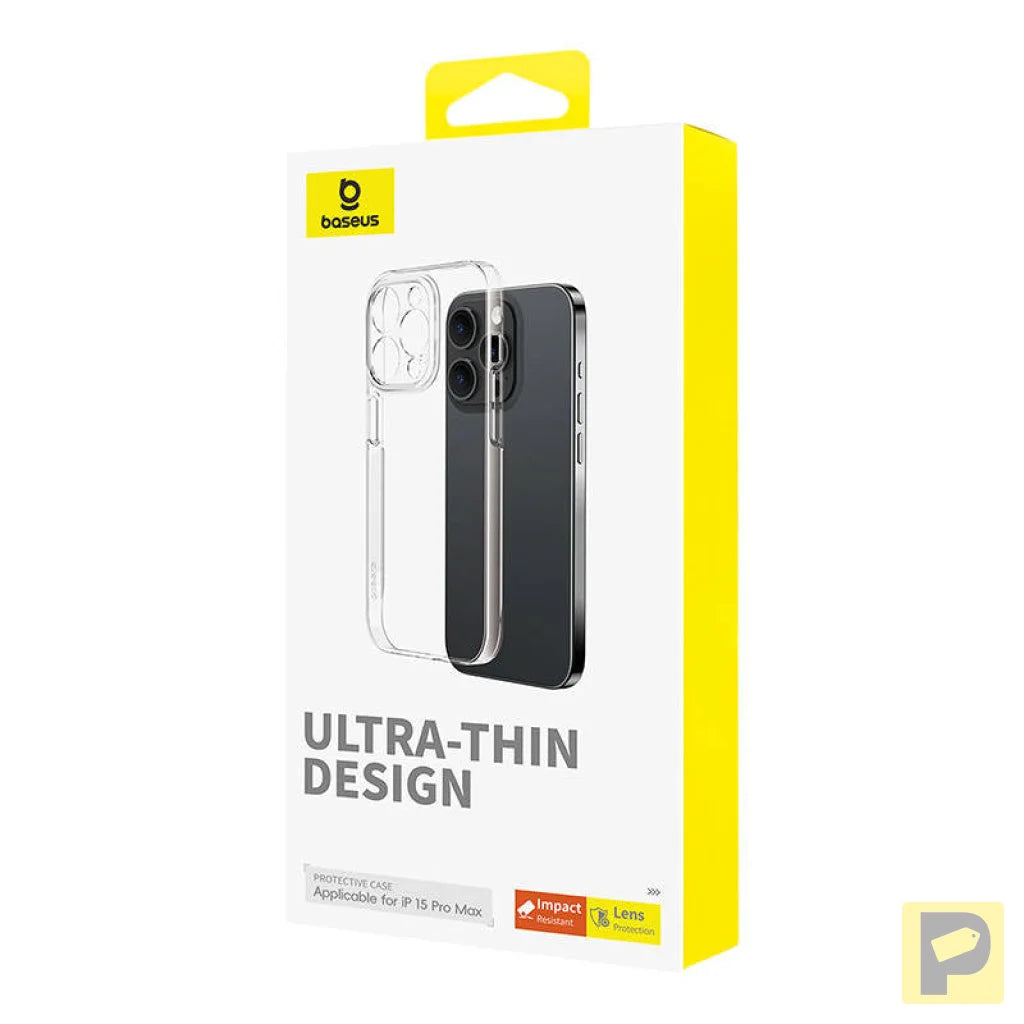 Phone Case for iPhone 15 ProMax Baseus OS-Lucent Series (Clear)