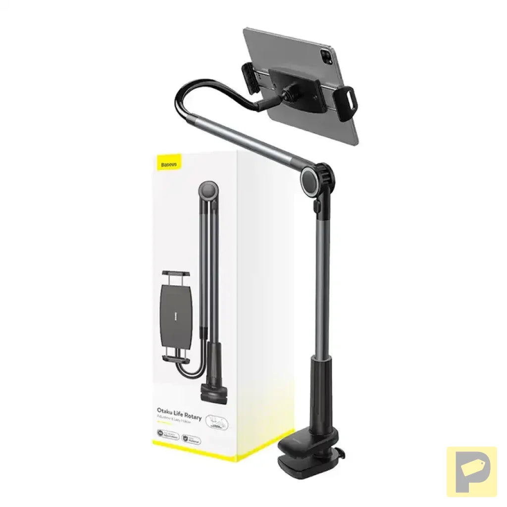 Phone / tablet rotary clip holder Baseus Otaku Life Rotary Pro (gray)