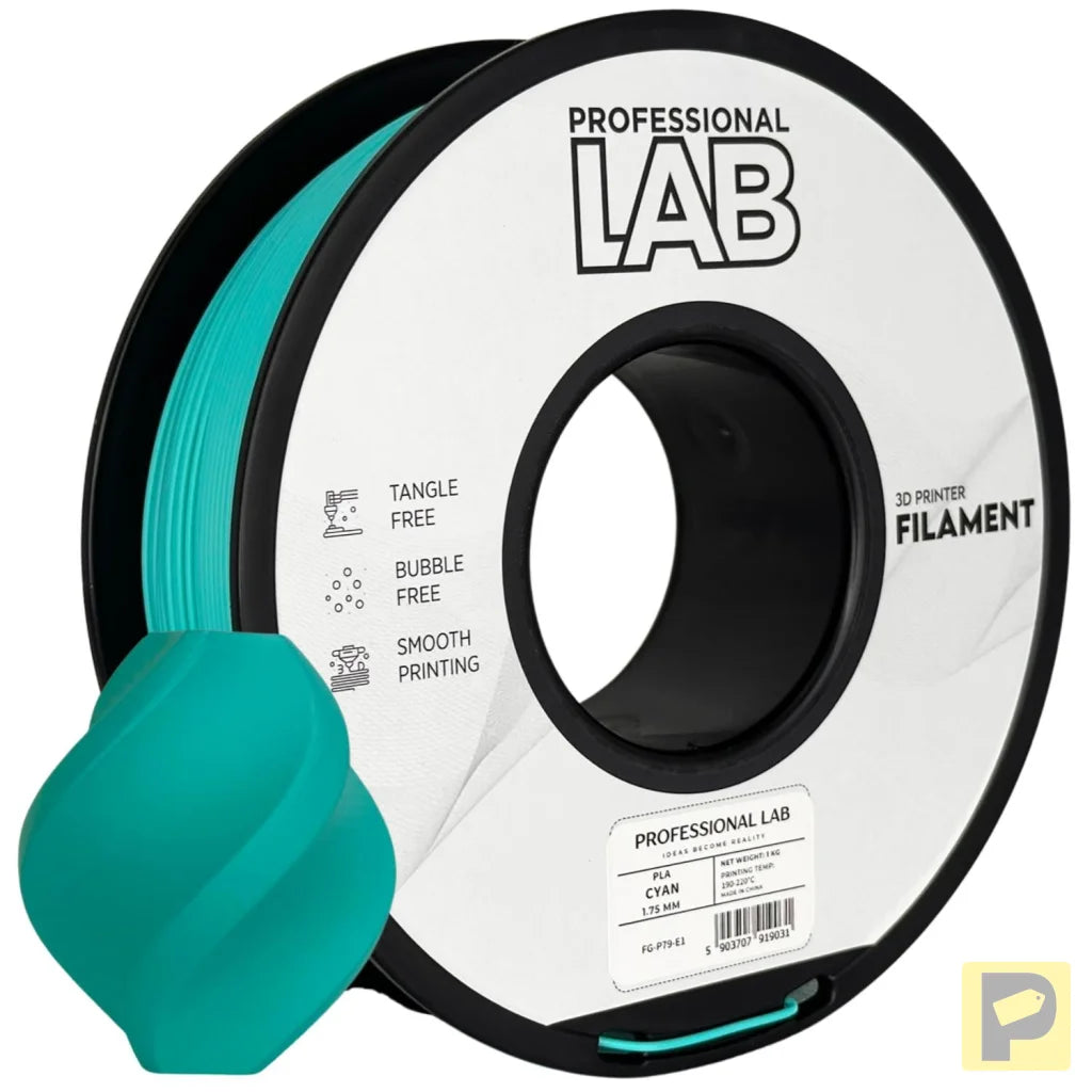 PLA is a basic and user-friendly filament, perfect for beginners. It prints easily, has good layer adhesion, and low warping.