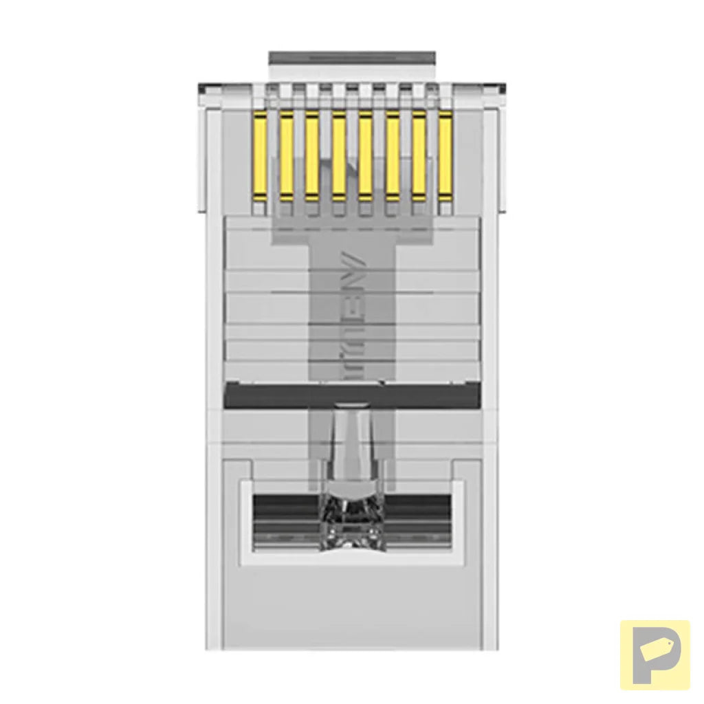 Plug RJ45 CAT6 UTP Connector Vention IDDR0-100 Transparent 100 pcs.
