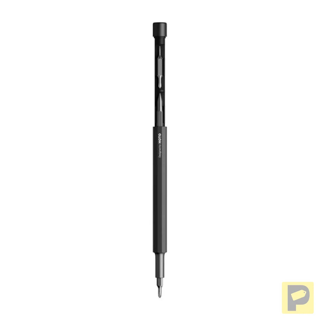 Pocket precision screwdriver and fountain pen 5-in-1 HOTO QWLSD013 (black)