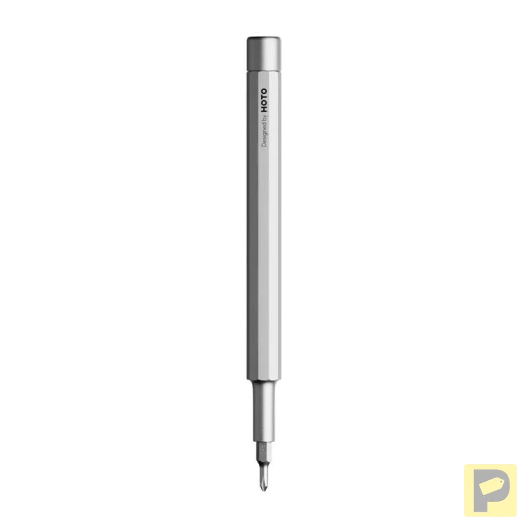 Pocket precision screwdriver and fountain pen 5-in-1 HOTO QWLSD013 (silver)
