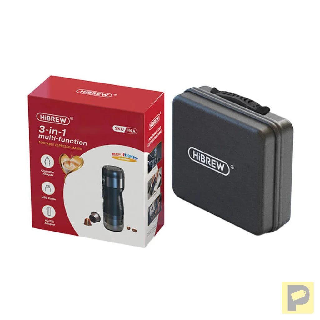Portable 3-in-1 coffee maker with case 80W HiBREW H4A