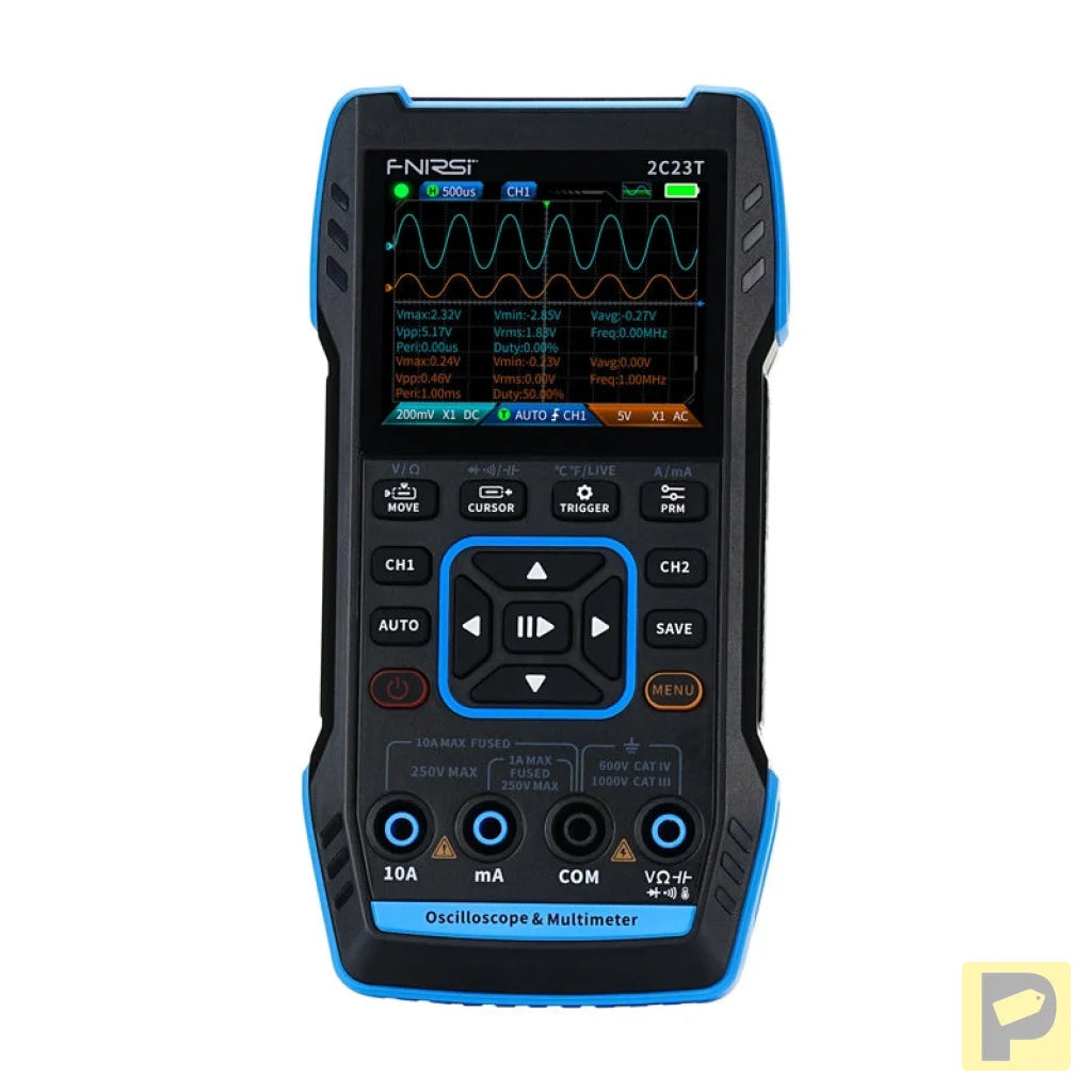 Portable 3-in-1 oscilloscope FNIRSI 2C23T multimeter signal generator