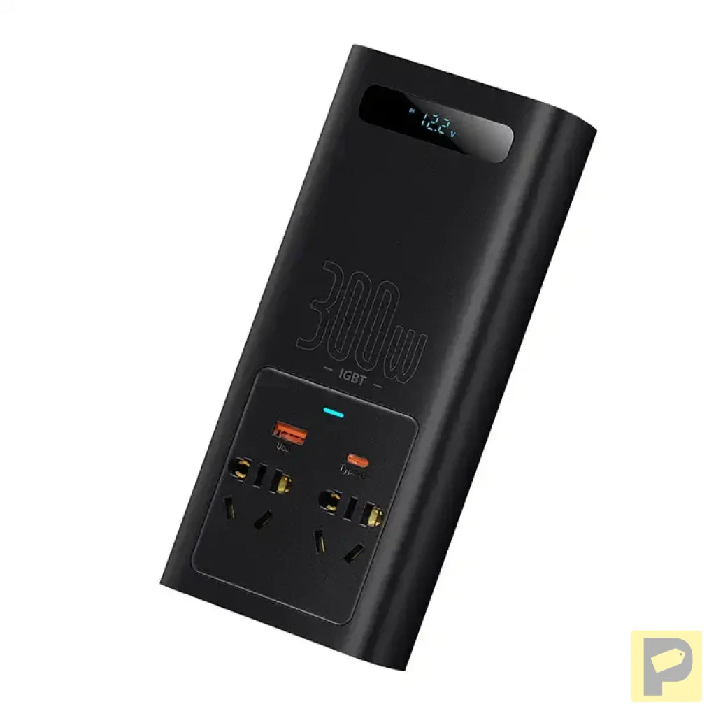 Power Inverter Baseus 300W (220V CN/EU) (black)