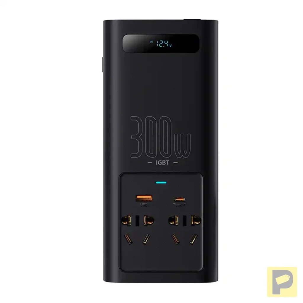 Power Inverter Baseus 300W (220V CN/EU) (black)