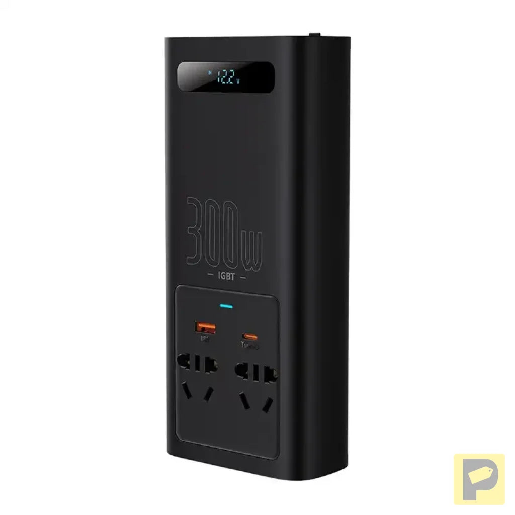 Power Inverter Baseus 300W (220V CN/EU) (black)