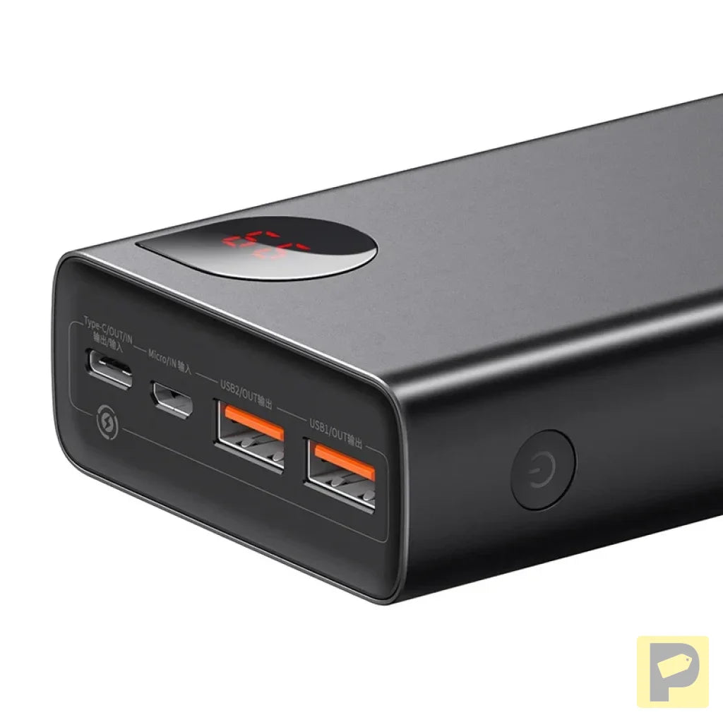 Powerbank Baseus Adaman Metal 20000mAh PD QC 3.0 65W 2xUSB + USB-C + micro USB (Black)