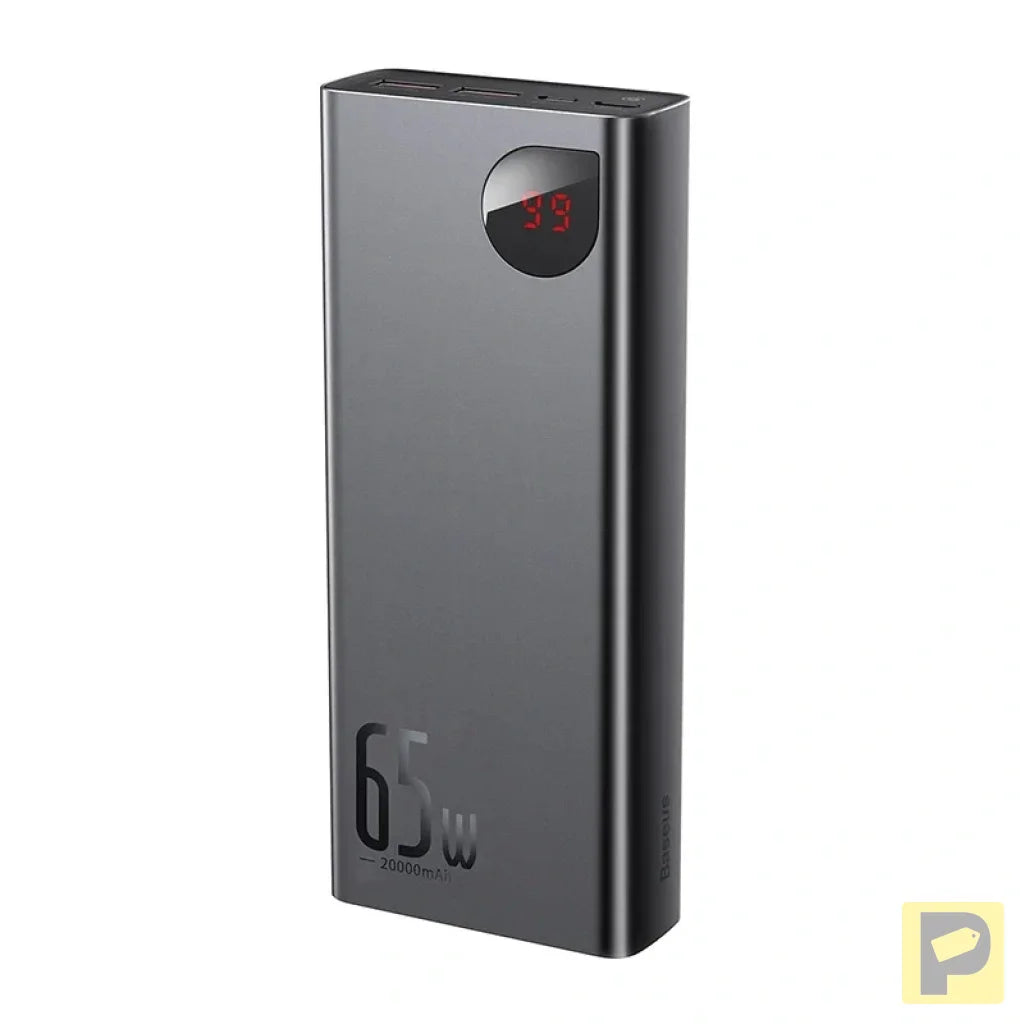 Powerbank Baseus Adaman Metal 20000mAh PD QC 3.0 65W 2xUSB + USB-C + micro USB (Black)