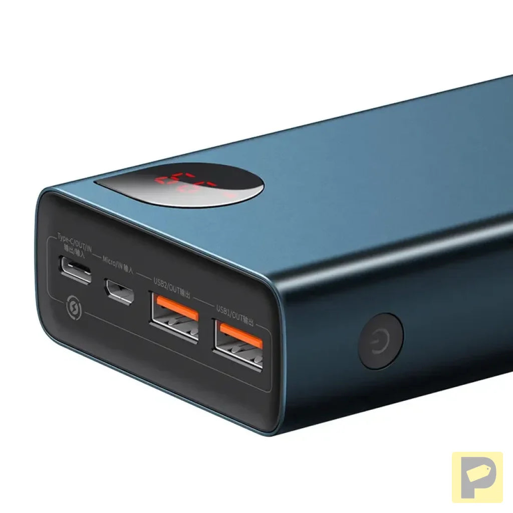 Powerbank Baseus Adaman Metal 20000mAh PD QC 3.0 65W 2xUSB + USB-C + micro USB (Blue)