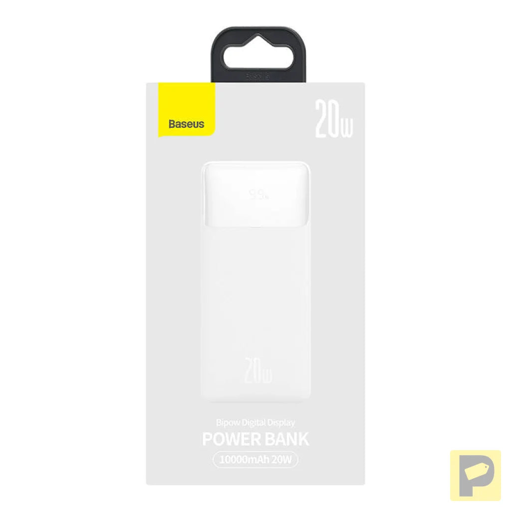 Powerbank Baseus Bipow 10000mAh, 20W (white)
