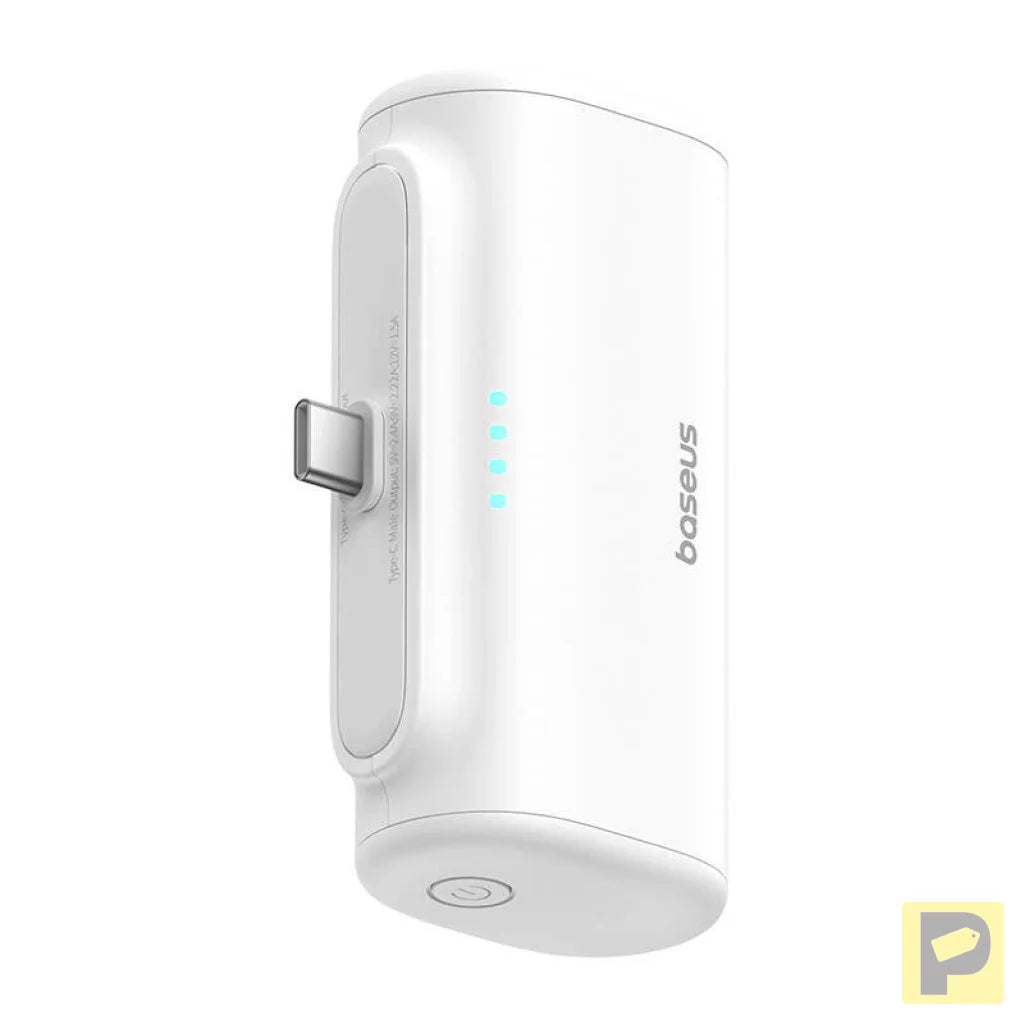 Powerbank Baseus Compact 5000mAh, 20W, USB-C (biały)