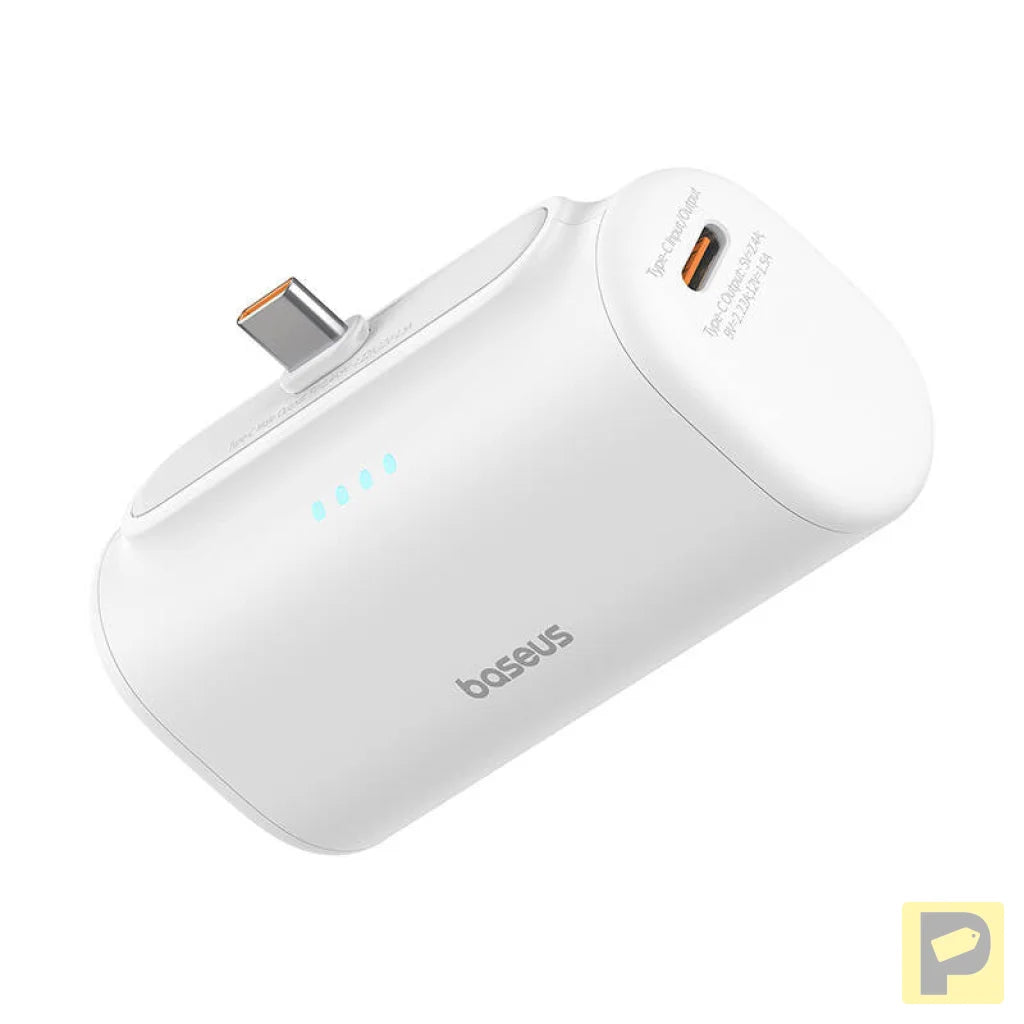 Powerbank Baseus Compact 5000mAh, 20W, USB-C (biały)