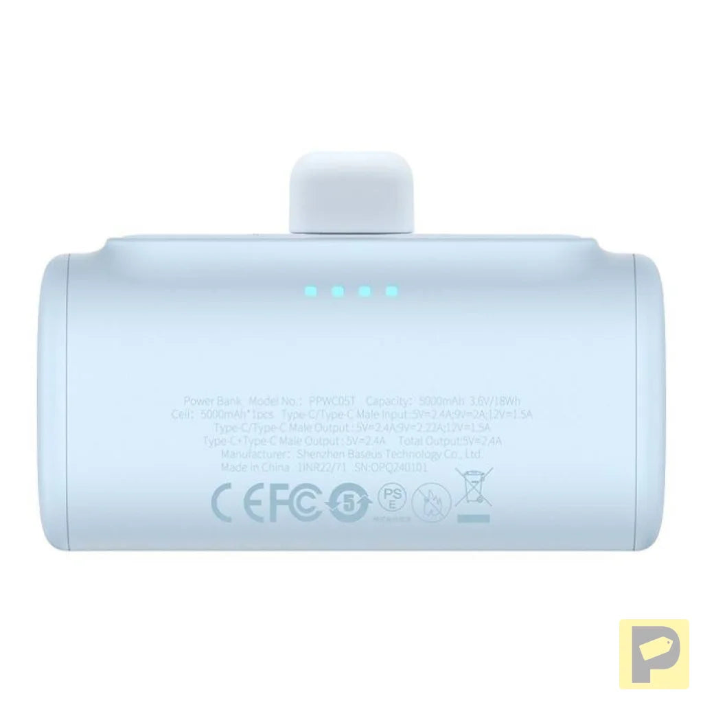 Powerbank baseus Compact USB-C 5000mAh, 20W (blue)