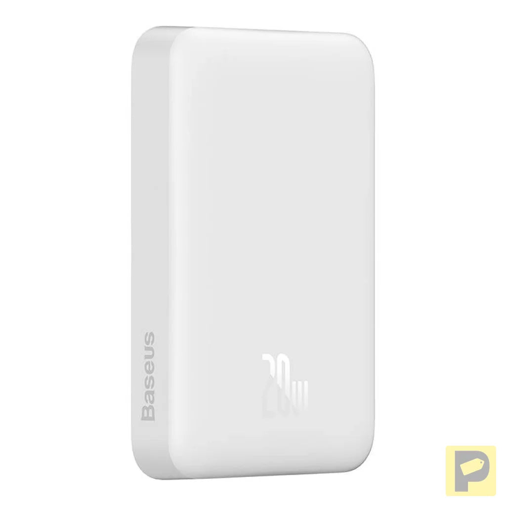 Powerbank Baseus Magnetic, 10000mAh, USB-C 20W, MagSafe (white)