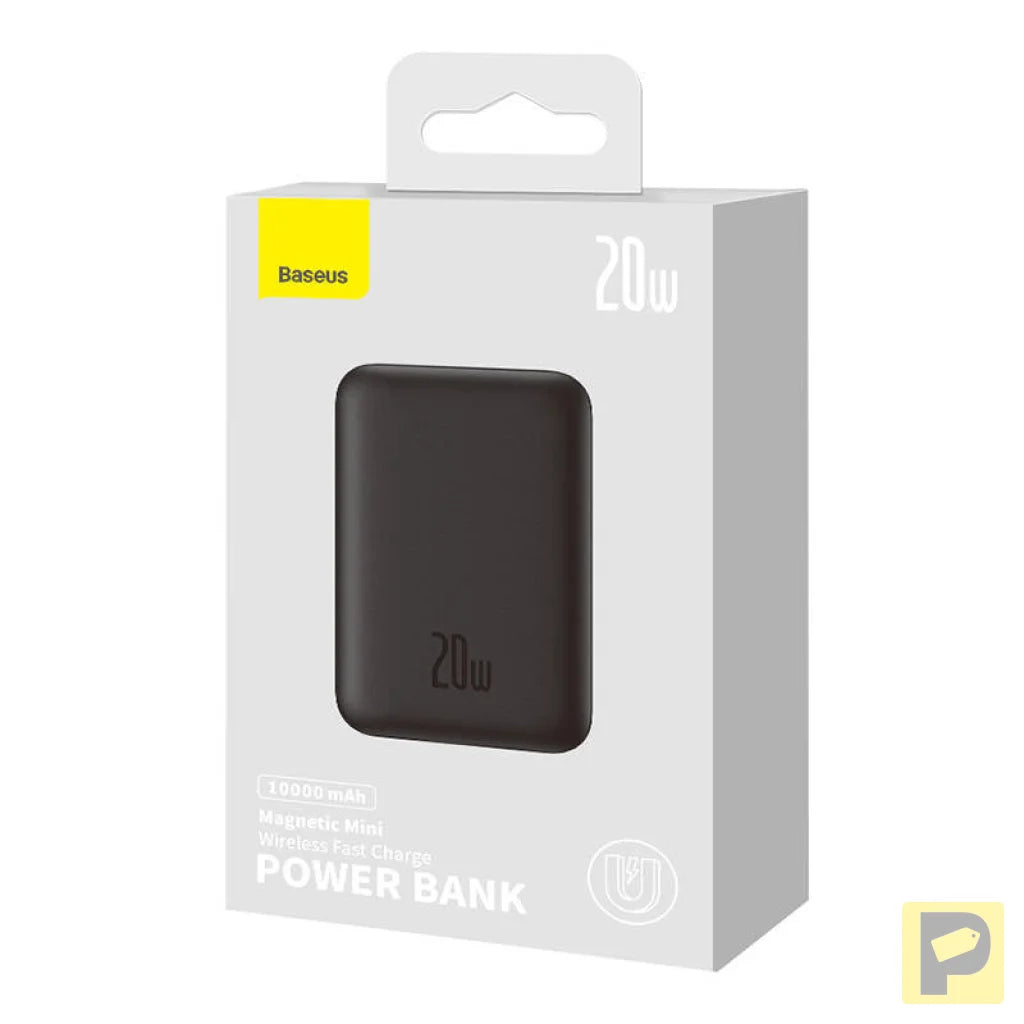 Powerbank Baseus Magnetic Mini 10000mAh, USB-C  20W MagSafe (black)