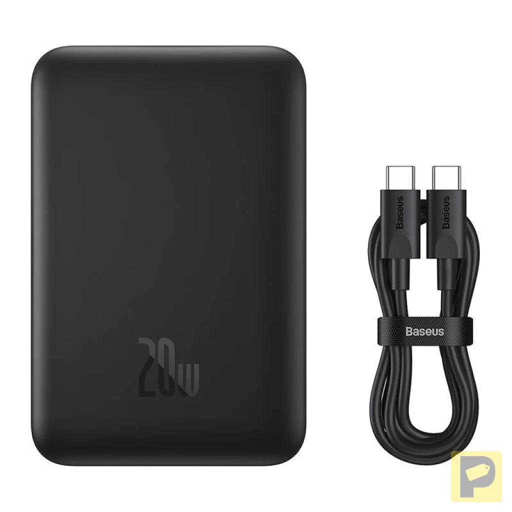 Powerbank Baseus Magnetic Mini 10000mAh, USB-C  20W MagSafe (black)