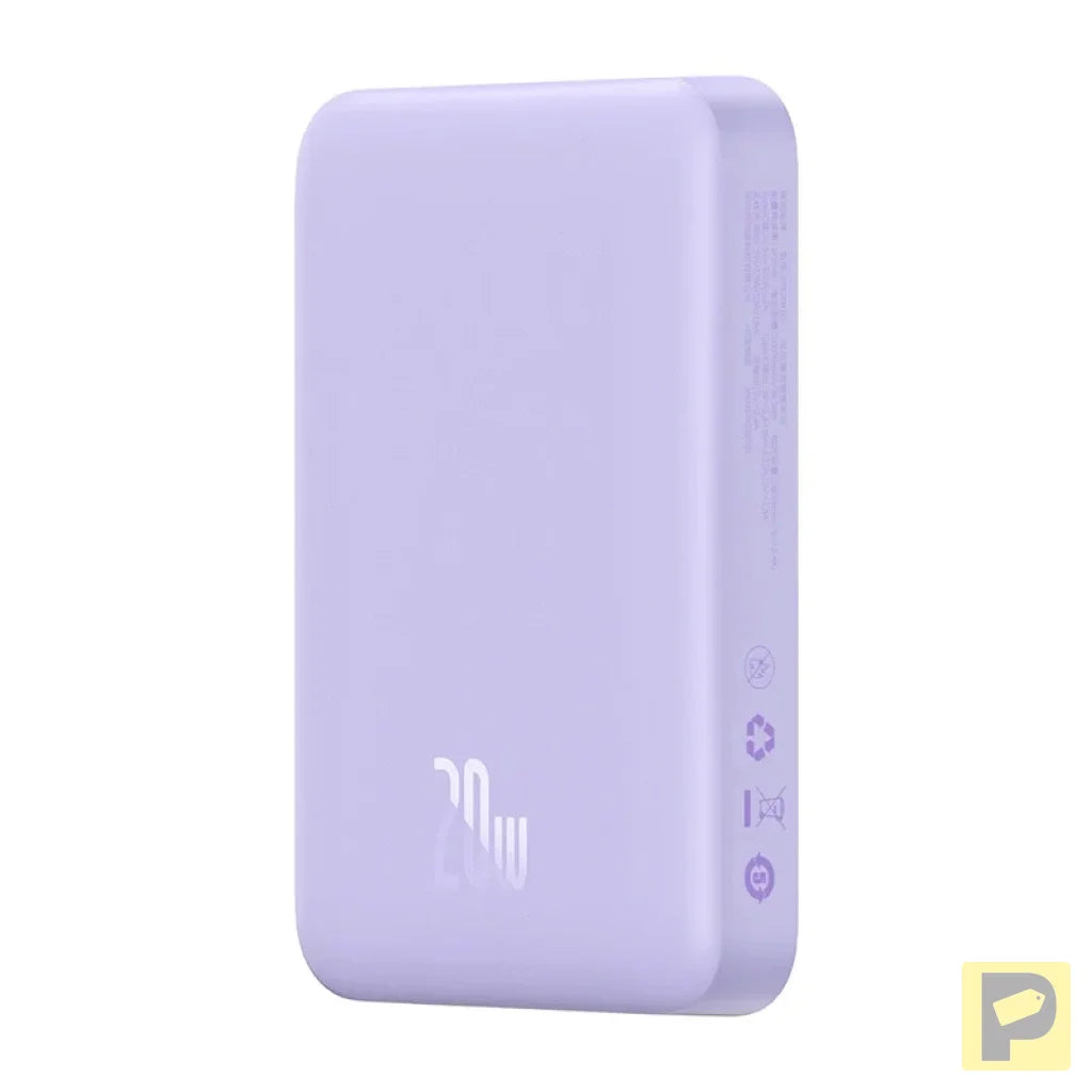 Powerbank Baseus Magnetic Mini 10000mAh, USB-C  20W MagSafe (purple)
