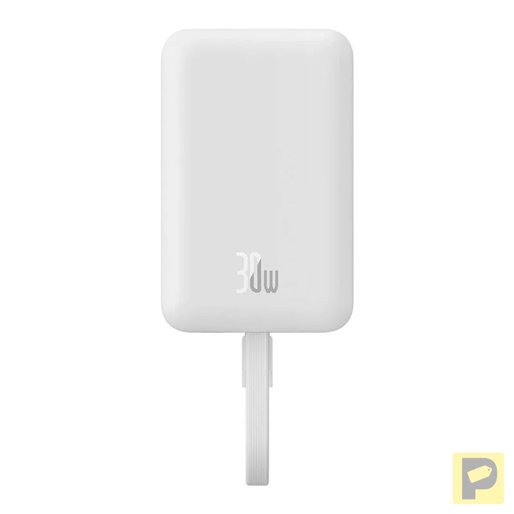 Powerbank Baseus Magnetic Mini 10000mAh, USB-C 30W MagSafe (white)