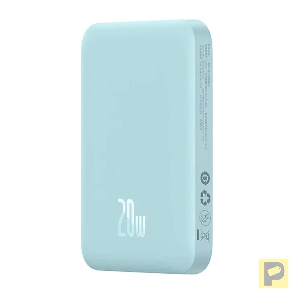 Powerbank Baseus Magnetic Mini 6000mAh, USB-C  20W MagSafe (blue)
