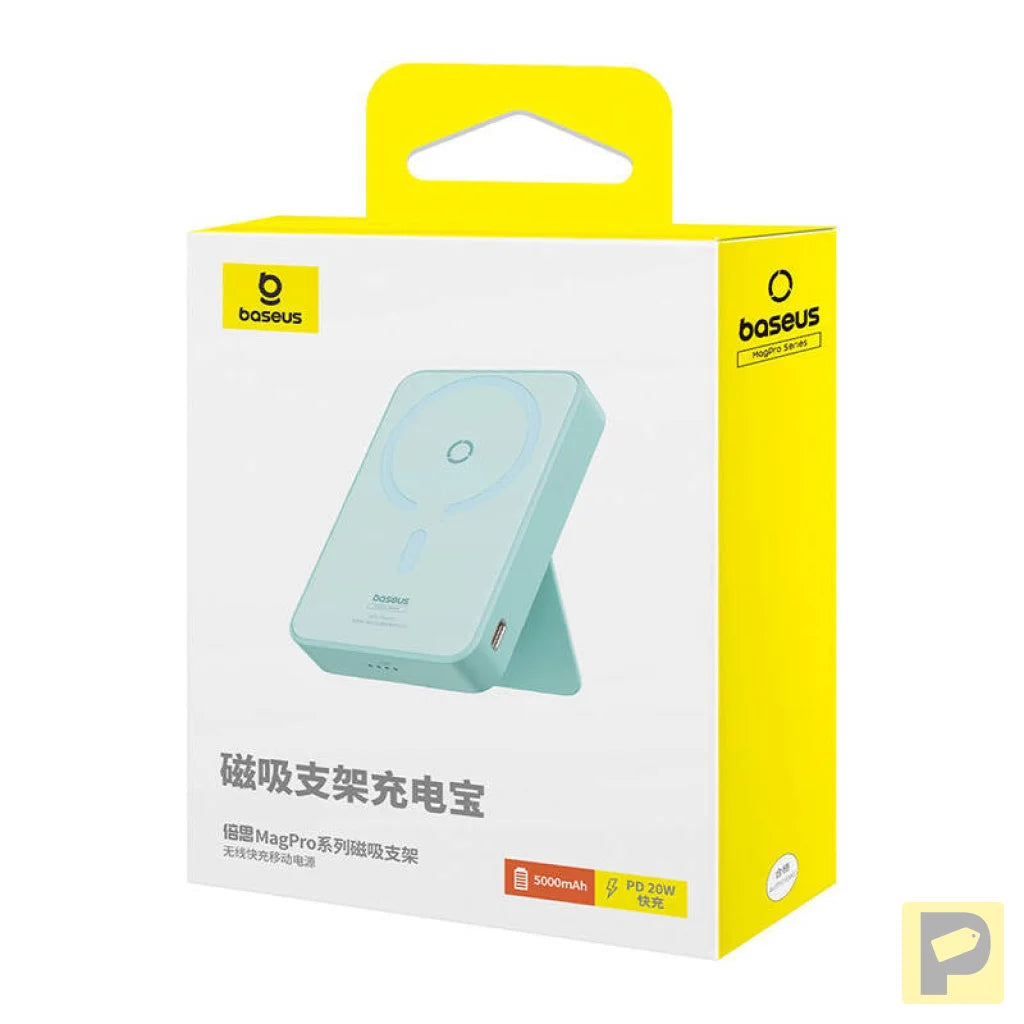 Powerbank Baseus MagPro Magnetic 5000mAh 20W, MagSafe (mint)