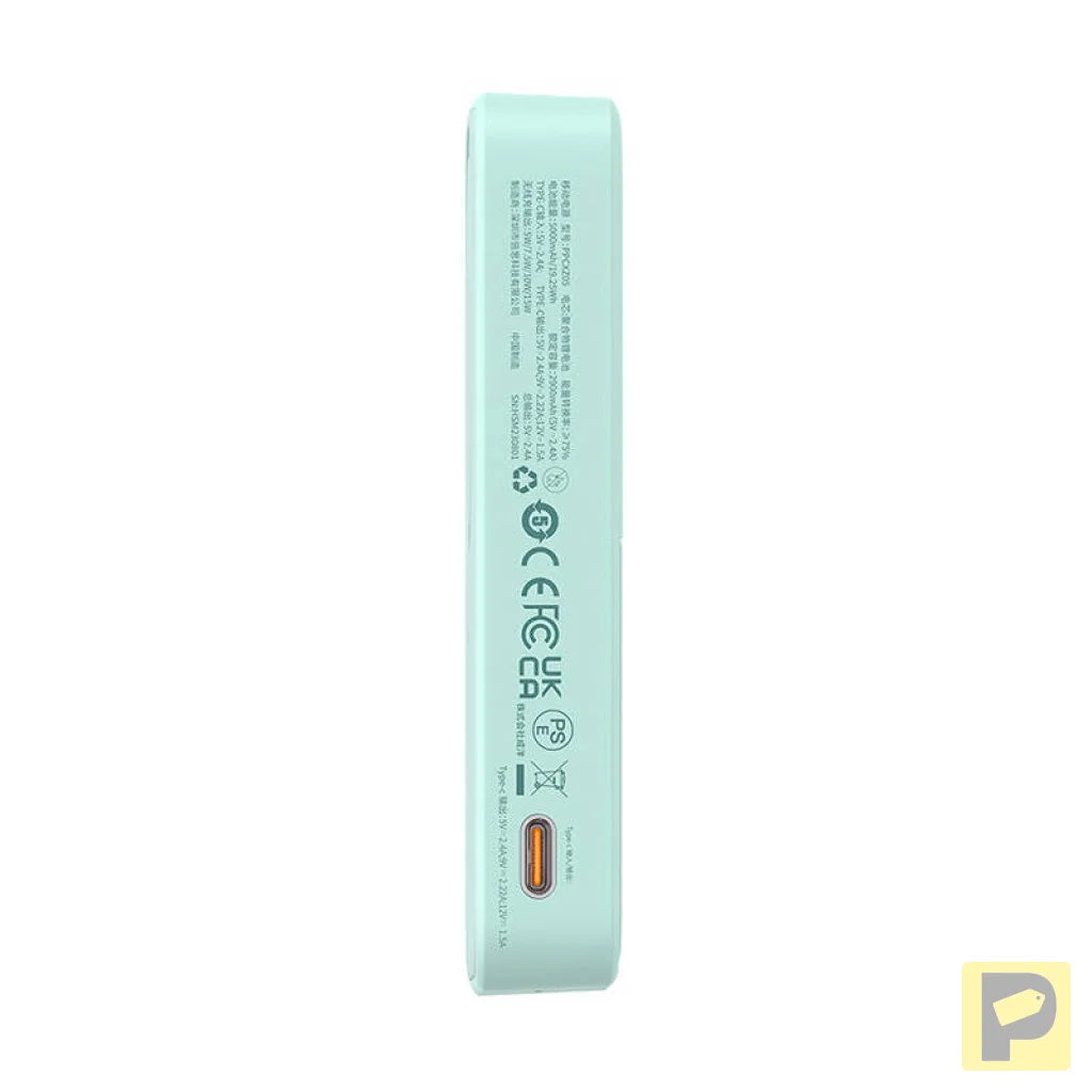 Powerbank Baseus MagPro Magnetic 5000mAh 20W, MagSafe (mint)