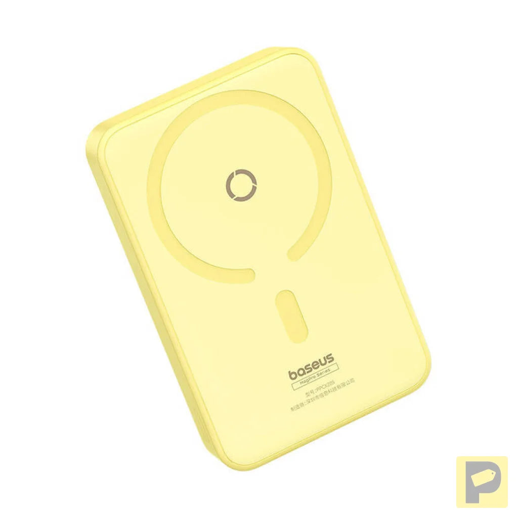 Powerbank Baseus MagPro Magnetic 5000mAh 20W, MagSafe (yellow)
