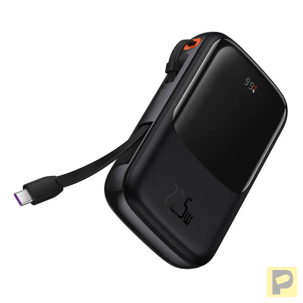 Powerbank Baseus Qpow PRO with cable, 10000mAh, 22.5W (Black)